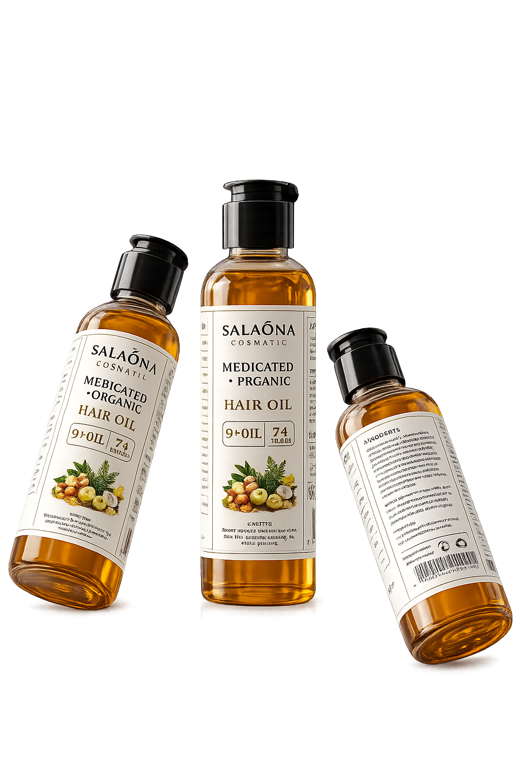 Salona Herbal Hair Oil — ingredients label